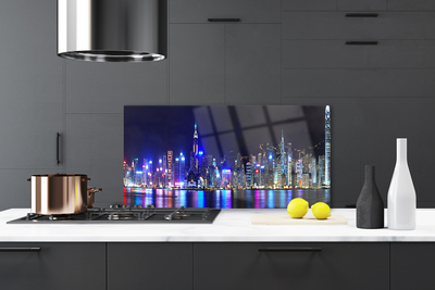 Panel nad blat kuchenny Światła Nocnej Metropolii