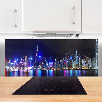 Panel nad blat kuchenny Światła Nocnej Metropolii