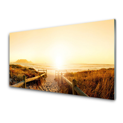 Szkło do Kuchni na Ścianę Ścieżka Ku Horyzontowi