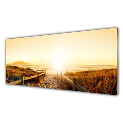 Szkło do Kuchni na Ścianę Ścieżka Ku Horyzontowi