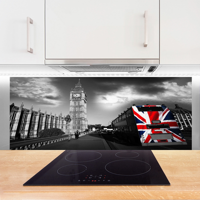 Panel Szklany do Kuchni Architektura Wielkiego Miasta