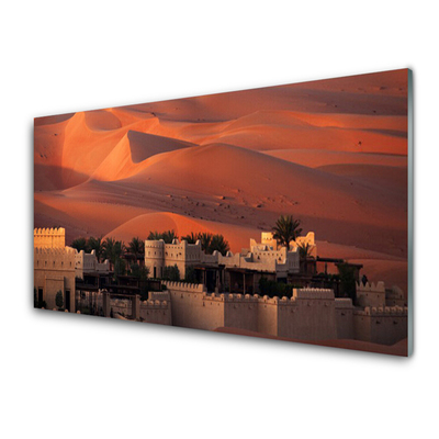 Panel Szklany do Kuchni Sylwetka Nowoczesnego Miasta