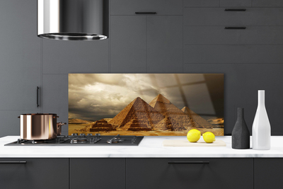 Panel Szklany do Kuchni Starożytne Piramidy W Gizie