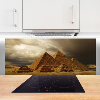 Panel Szklany do Kuchni Starożytne Piramidy W Gizie