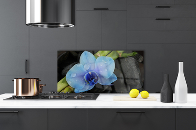 Szkło Dekoracyjne do Kuchni Kwiatowa Harmonia Na Kamieniach