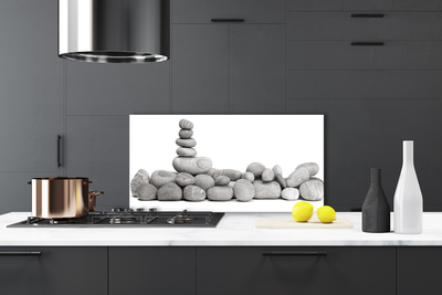 Szkło do Kuchni na Ścianę Artystyczny Układ Głazów