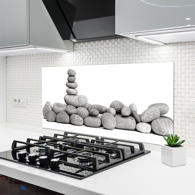 Szkło do Kuchni na Ścianę Artystyczny Układ Głazów