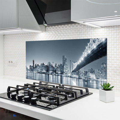 Szkło do Kuchni na Ścianę Panorama Nowoczesnego Mostu