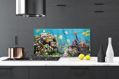 Panel nad blat kuchenny Podwodny Świat Oceanu