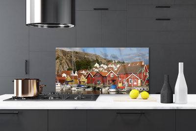 Panel nad blat kuchenny Panorama Nocnej Metropolii