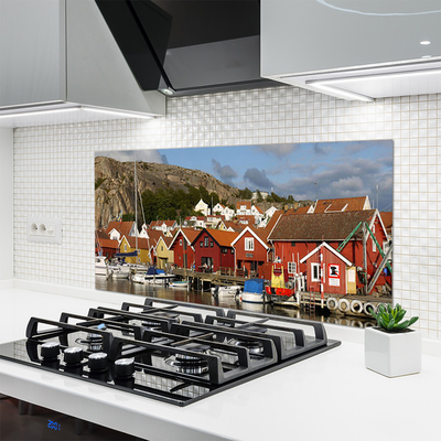 Panel nad blat kuchenny Panorama Nocnej Metropolii