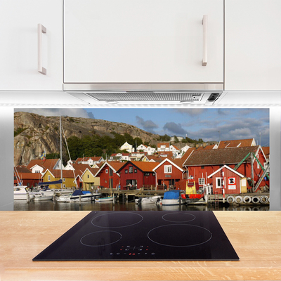 Panel nad blat kuchenny Panorama Nocnej Metropolii