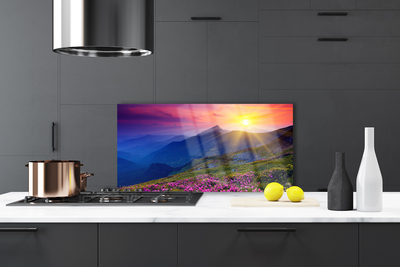 Panel Kuchenny Alpejska Łąka w Kwiatach