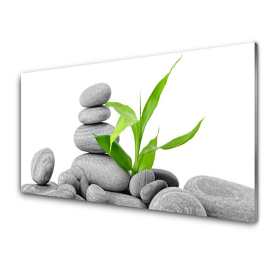 Panel Kuchenny Kompozycja Kamieni i Liści