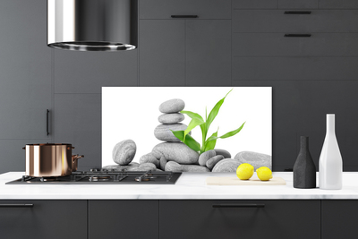 Panel Kuchenny Kompozycja Kamieni i Liści