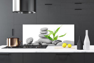 Panel Kuchenny Kompozycja Kamieni i Liści