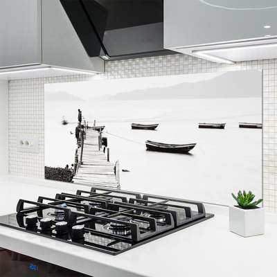 Szkło Ozdobne do Kuchni Przystań Łodzi pod Mostem