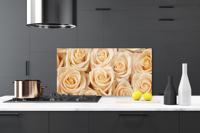Panel Kuchenny Róże Kwiaty Roślina
