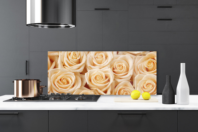Panel Kuchenny Róże Kwiaty Roślina