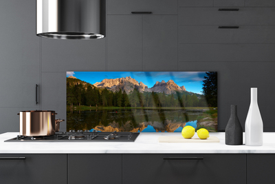 Szkło Dekoracyjne do Kuchni Cisza nad Leśnym Jeziorem