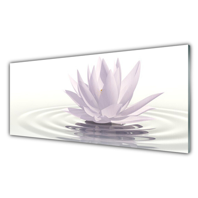 Szkło Dekoracyjne do Kuchni Kwiat Lotosu na Wodzie