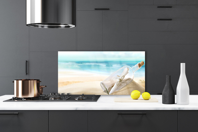 Panel Kuchenny List w Butelce na Piasku