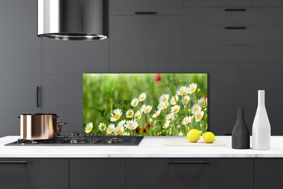 Szkło nad Blatem Wiosenna Stokrotka w Trawie