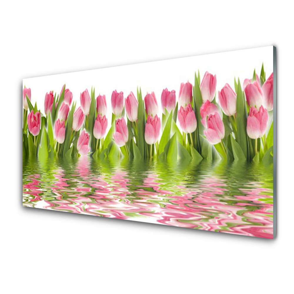 Panel Szklany Tulipany Roślina Natura