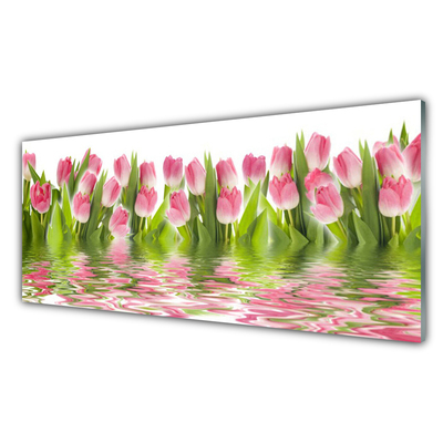 Panel Szklany Tulipany Roślina Natura