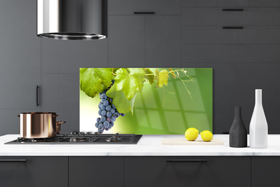 Szkło do Kuchni na Ścianę Dojrzałe Winogrona w Winnicy