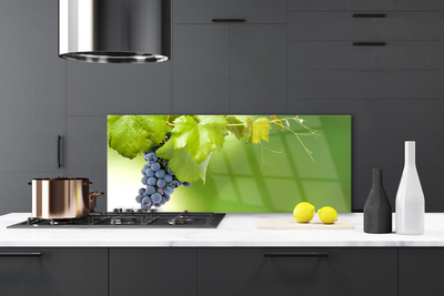 Szkło do Kuchni na Ścianę Dojrzałe Winogrona w Winnicy