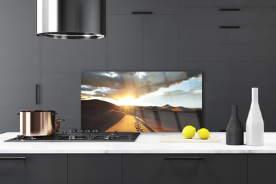 Szkło do Kuchni na Ścianę Bezkres Piaszczystej Pustyni