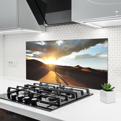 Szkło do Kuchni na Ścianę Bezkres Piaszczystej Pustyni