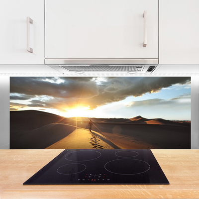 Szkło do Kuchni na Ścianę Bezkres Piaszczystej Pustyni