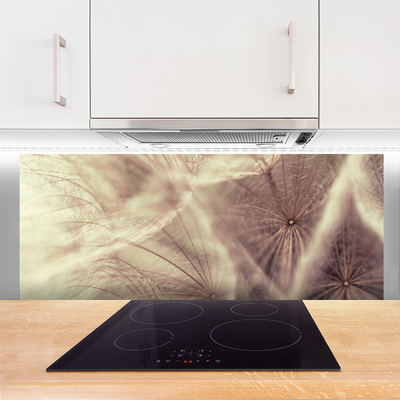 Szkło do Kuchni na Ścianę Złocisty Mniszek w Polu