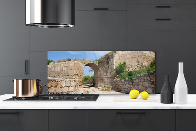 Szkło do Kuchni na Ścianę Tajemnicze Ruiny Zamku