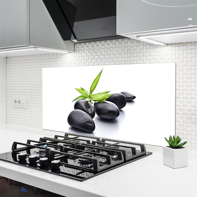 Szkło do Kuchni na Ścianę Artystyczny Układ Kamieni