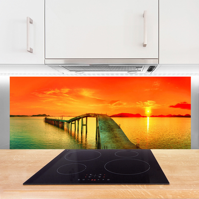 Panel Szklany Most Wiszący nad Zatoką