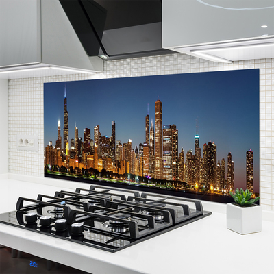 Panel Szklany do Kuchni Urok Miejskich Kamienic