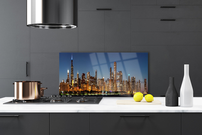 Panel Szklany do Kuchni Urok Miejskich Kamienic