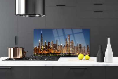 Panel Szklany do Kuchni Urok Miejskich Kamienic