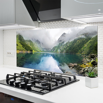 Panel Szklany Odbicie Gór w Jeziorze