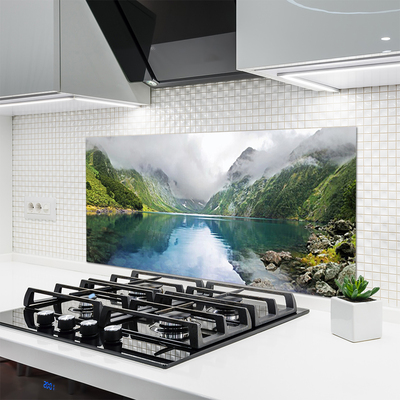 Panel Szklany Odbicie Gór w Jeziorze