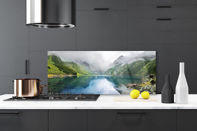 Panel Szklany Odbicie Gór w Jeziorze