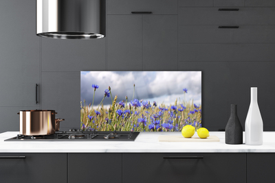 Panel Szklany Finezyjny Motyw Kwiatowy