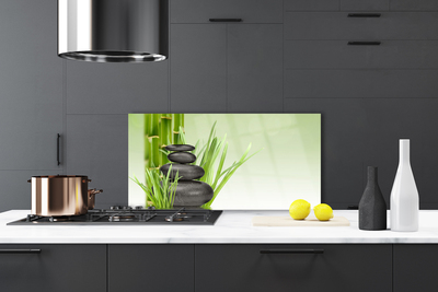 Panel Szklany Świeżość Zielonego Bambusa