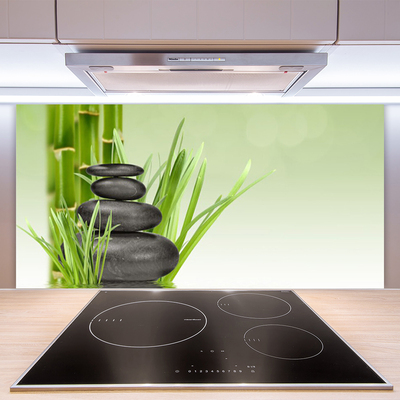 Panel Szklany Świeżość Zielonego Bambusa