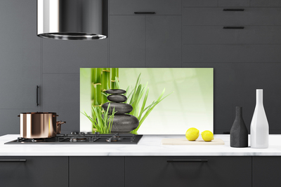 Panel Szklany Świeżość Zielonego Bambusa