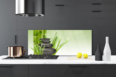 Panel Szklany Świeżość Zielonego Bambusa