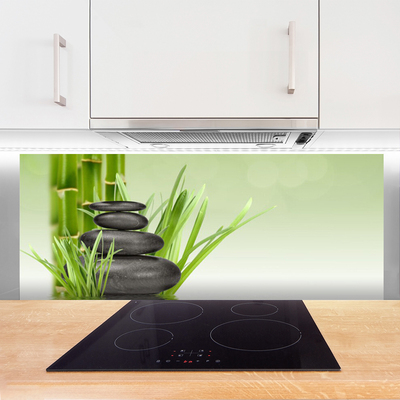 Panel Szklany Świeżość Zielonego Bambusa